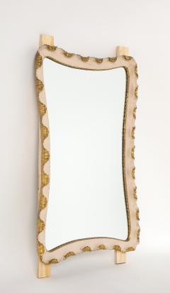 Osvaldo Borsani Osvaldo Borsani Painted and Gilded Wall Mirror Italy circa 1940 - 4425030