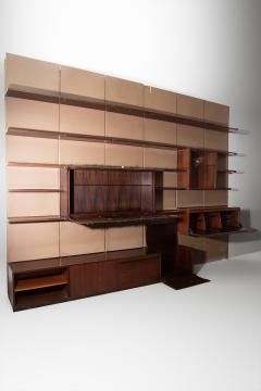 Osvaldo Borsani Osvaldo Borsani Rare Wall Bookcase with Pomodoro Artwork - 3663849