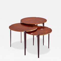 Osvaldo Borsani Osvaldo Borsani Set of Three Model T61 Nesting Tables for Tecno Italy 1950s - 3728374