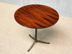Osvaldo Borsani Osvaldo Borsani Side Table in Rosewood and Brass A B Varedo Italy 1950s - 4481233