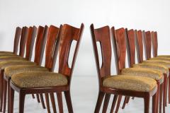 Osvaldo Borsani Osvaldo Borsani Triennale Original Dining Chairs Set of 12 1950s - 1918628