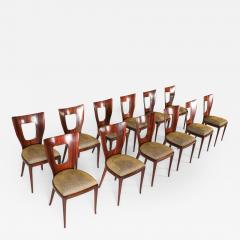 Osvaldo Borsani Osvaldo Borsani Triennale Original Dining Chairs Set of 12 1950s - 1919701