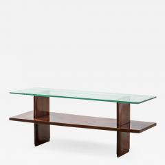 Osvaldo Borsani Osvaldo Borsani Wood and Glass Coffee Table by Arrdemaneti Varedo - 2420790