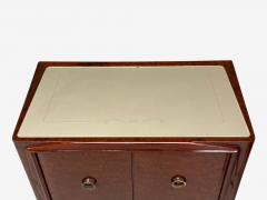 Osvaldo Borsani Osvaldo Borsani attr Exotic Wood Glass Brass Nightstands Italy 1960s - 4256018