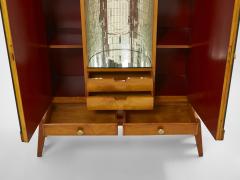 Osvaldo Borsani Osvaldo Borsani cherry wood mirrored bar cabinet for ABV 1940 - 2742259