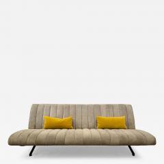 Osvaldo Borsani Osvaldo Borsani for Tecno D70 Sofa in Gray Suede Leather - 4679058