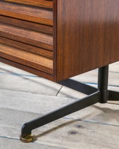 Osvaldo Borsani Osvaldo Borsani for Tecno T9 Desk Wood with Chest of Drawers 60s - 2802485
