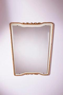 Osvaldo Borsani Osvaldo Borsani lacquered and gilded frame mirror Italy 1950s - 3476315
