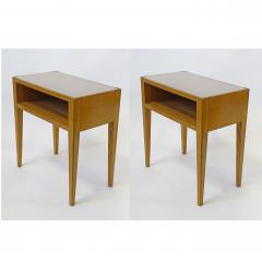 Osvaldo Borsani Osvaldo Borsani minimal pair of bedside tables Italy 1940s - 3495552