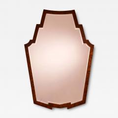 Osvaldo Borsani Osvaldo Borsani mirror with walnut frame and shaped mirrored glass Italy 1940s - 4151818