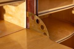 Osvaldo Borsani Osvaldo Borsani oak cabinet with doors drawers drop front panel Italy 1945 - 4190095