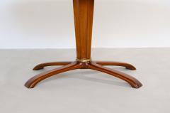 Osvaldo Borsani Osvaldo Borsani oval table in cherry wood w nice central base w helical shape - 2278234