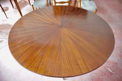 Osvaldo Borsani Osvaldo Borsani round dining table walnut four feet circa 1951 - 4132706
