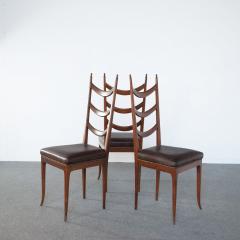 Osvaldo Borsani Osvaldo Borsani set of six chairs 1950s - 3991179