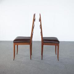 Osvaldo Borsani Osvaldo Borsani set of six chairs 1950s - 3991181