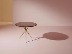 Osvaldo Borsani Osvaldo Borsani walnut and glass occasional table Italy 1952 - 3919463