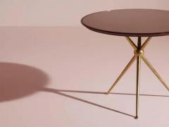 Osvaldo Borsani Osvaldo Borsani walnut and glass occasional table Italy 1952 - 3919468