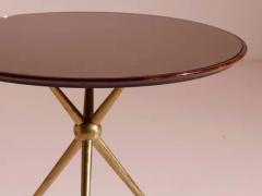 Osvaldo Borsani Osvaldo Borsani walnut and glass occasional table Italy 1952 - 3919469