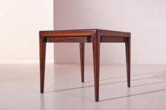 Osvaldo Borsani Osvaldo Borsani wooden and red glass side tables with a drawer Italy 1950s - 3476282