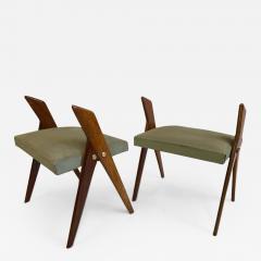 Osvaldo Borsani Pair of Italian Mid Century Modern Benches or Stools Osvaldo Borsani Attributed - 1791345