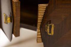 Osvaldo Borsani Pair of Italian Mid Century Nightstands In The Manner Of Borsani Italy 1950s - 3364337