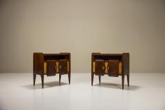Osvaldo Borsani Pair of Italian Mid Century Nightstands In The Manner Of Borsani Italy 1950s - 3364341