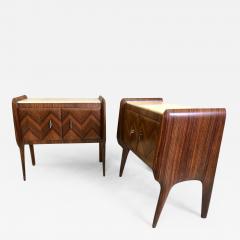 Osvaldo Borsani Pair of Italian Midcentury Nightstands End Tables Attributed to Osvaldo Borsani - 1738351