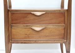 Osvaldo Borsani Pair of Mahogany Nightstands by Osvaldo Borsani 1950 Italy - 3824739