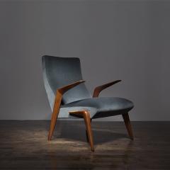 Osvaldo Borsani Rare Straight Leg P71 lounge chair Osvaldo Borsani - 4164122
