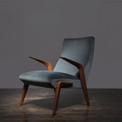 Osvaldo Borsani Rare Straight Leg P71 lounge chair Osvaldo Borsani - 4164146