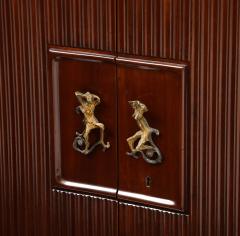 Osvaldo Borsani Rare Two door Cabinet or Sideboard by Osvaldo Borsani and Lucio Fontana for AVB - 4131885