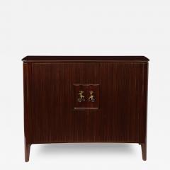 Osvaldo Borsani Rare Two door Cabinet or Sideboard by Osvaldo Borsani and Lucio Fontana for AVB - 4132996