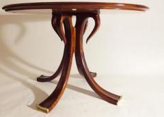 Osvaldo Borsani Rare and Important Center Table in Cherry and Glass by Osvaldo Borsani - 206624