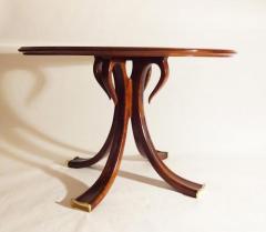 Osvaldo Borsani Rare and Important Center Table in Cherry and Glass by Osvaldo Borsani - 206626