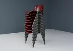 Osvaldo Borsani Set of 9 Stacking Chairs by Osvaldo Borsani for Tecno Italy 1970s - 3653682