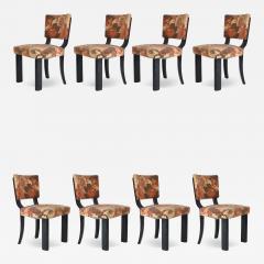 Osvaldo Borsani Set of Eight Dining Chairs by Osvaldo Borsani Varedo 1935 Italy - 3572207