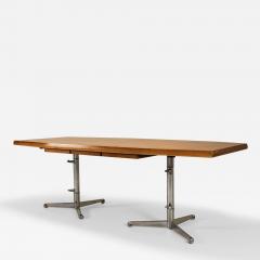 Osvaldo Borsani Tecno Executive Desk in Walnut and Cast Aluminum by Osvaldo Borsani Italy 1950s - 3033871