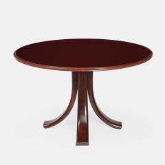 Osvaldo Borsani Walnut Glass Brass Dining or Center Table Model 6521 by Osvaldo Borsani - 4803988