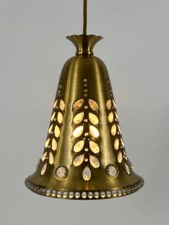 Oswald Haerdtl Elegant Mid Century Pendant Lamp by Oswald Haerdtl for Lobmeyr Austria 1950s - 4712878