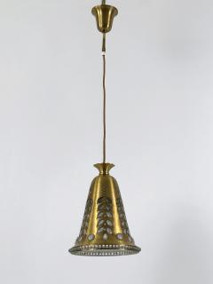 Oswald Haerdtl Elegant Mid Century Pendant Lamp by Oswald Haerdtl for Lobmeyr Austria 1950s - 4712880
