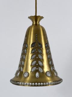 Oswald Haerdtl Elegant Mid Century Pendant Lamp by Oswald Haerdtl for Lobmeyr Austria 1950s - 4712882