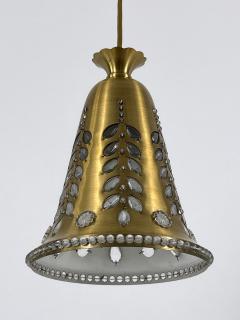 Oswald Haerdtl Elegant Mid Century Pendant Lamp by Oswald Haerdtl for Lobmeyr Austria 1950s - 4712883