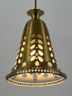 Oswald Haerdtl Elegant Mid Century Pendant Lamp by Oswald Haerdtl for Lobmeyr Austria 1950s - 4712884