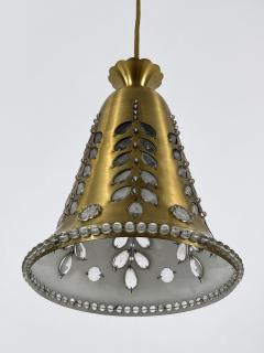 Oswald Haerdtl Elegant Mid Century Pendant Lamp by Oswald Haerdtl for Lobmeyr Austria 1950s - 4712885