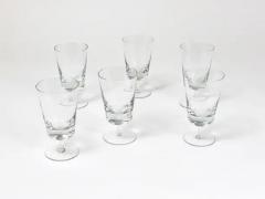 Oswald Haerdtl Oswald Haerdtl Set of Six Mid Century Crystal Wine Glasses Austria 1950s - 4058004
