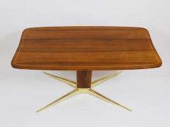 Oswald Haerdtl Oswald Haerdtl x Hagenauer Vienna Brass Walnut Coffee Table Austria 1950s - 4066321