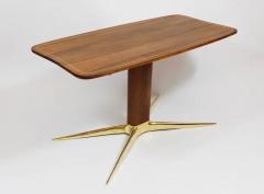 Oswald Haerdtl Oswald Haerdtl x Hagenauer Vienna Brass Walnut Coffee Table Austria 1950s - 4066336