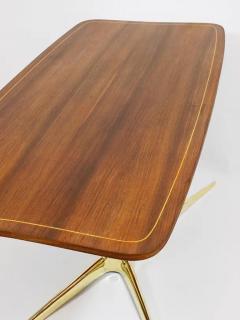 Oswald Haerdtl Oswald Haerdtl x Hagenauer Vienna Brass Walnut Coffee Table Austria 1950s - 4066412