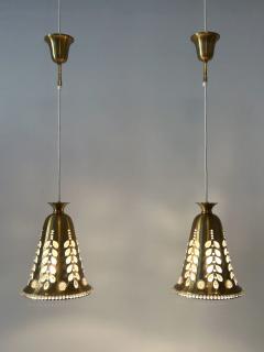 Oswald Haerdtl Set of Two Elegant Mid Century Pendant Lamps by Oswald Haerdtl for Lobmeyr 1950s - 4439244