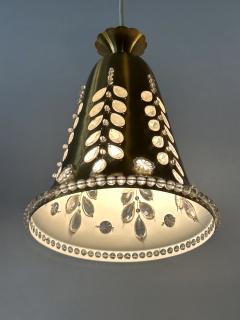 Oswald Haerdtl Set of Two Elegant Mid Century Pendant Lamps by Oswald Haerdtl for Lobmeyr 1950s - 4439251